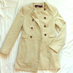 Tan Zara Coat with Buttons